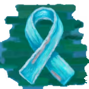 Teal ribbon icon for RVSM awareness. 