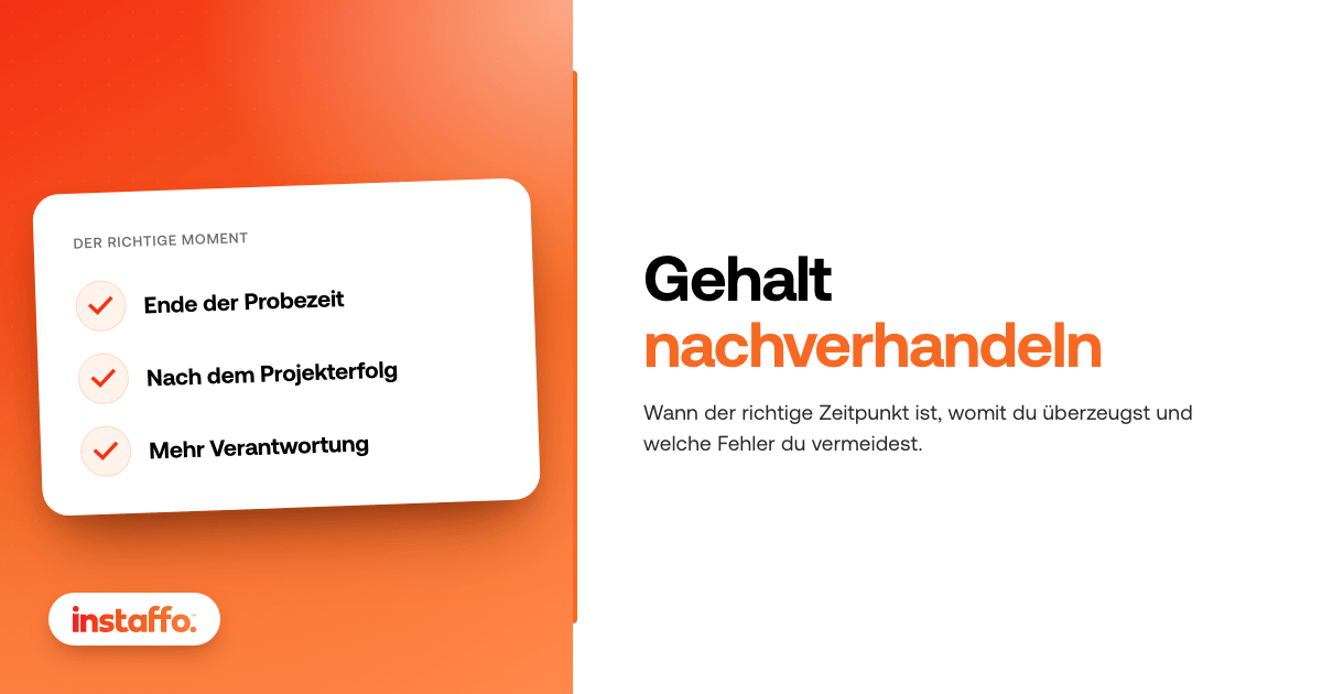 Gehalt nachverhandeln