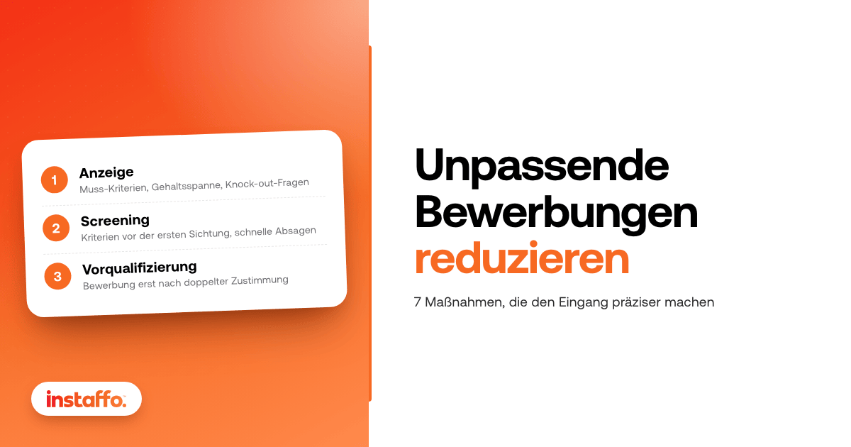 Unpassende Bewerbungen reduzieren (Hero)