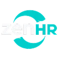 ZenHR company logo with stylized circular design.