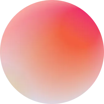Soft gradient circle blending pink, red, and orange hues.