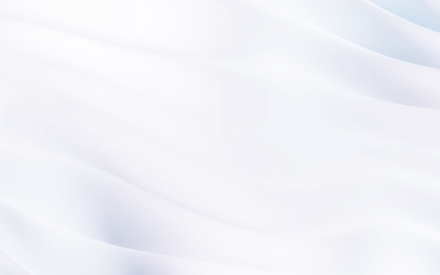 Soft, flowing white fabric with gentle folds and subtle blue and purple shadows.