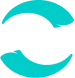 Turquoise circular arrows forming a continuous loop, symbolizing refresh or reload.