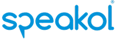 Speakol brand logo in blue lowercase letters with a distinctive curved design.