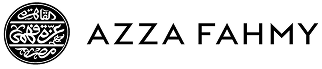 Azza Fahmy brand logo in elegant black script on a transparent background.