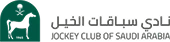 Jockey Club Saudi Arabia logo featuring a horse silhouette inside a green arch.