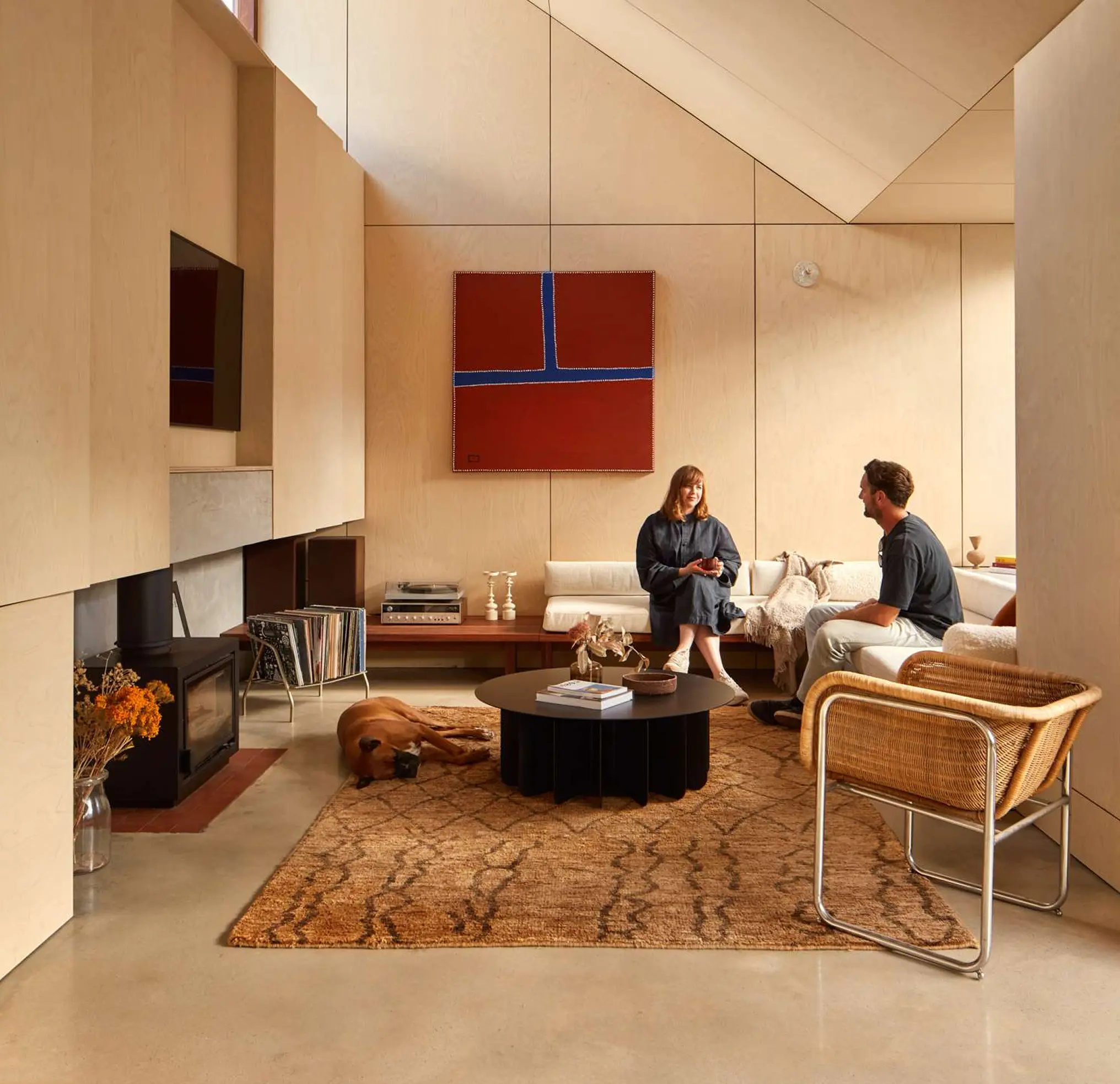 The Harris family in their London home