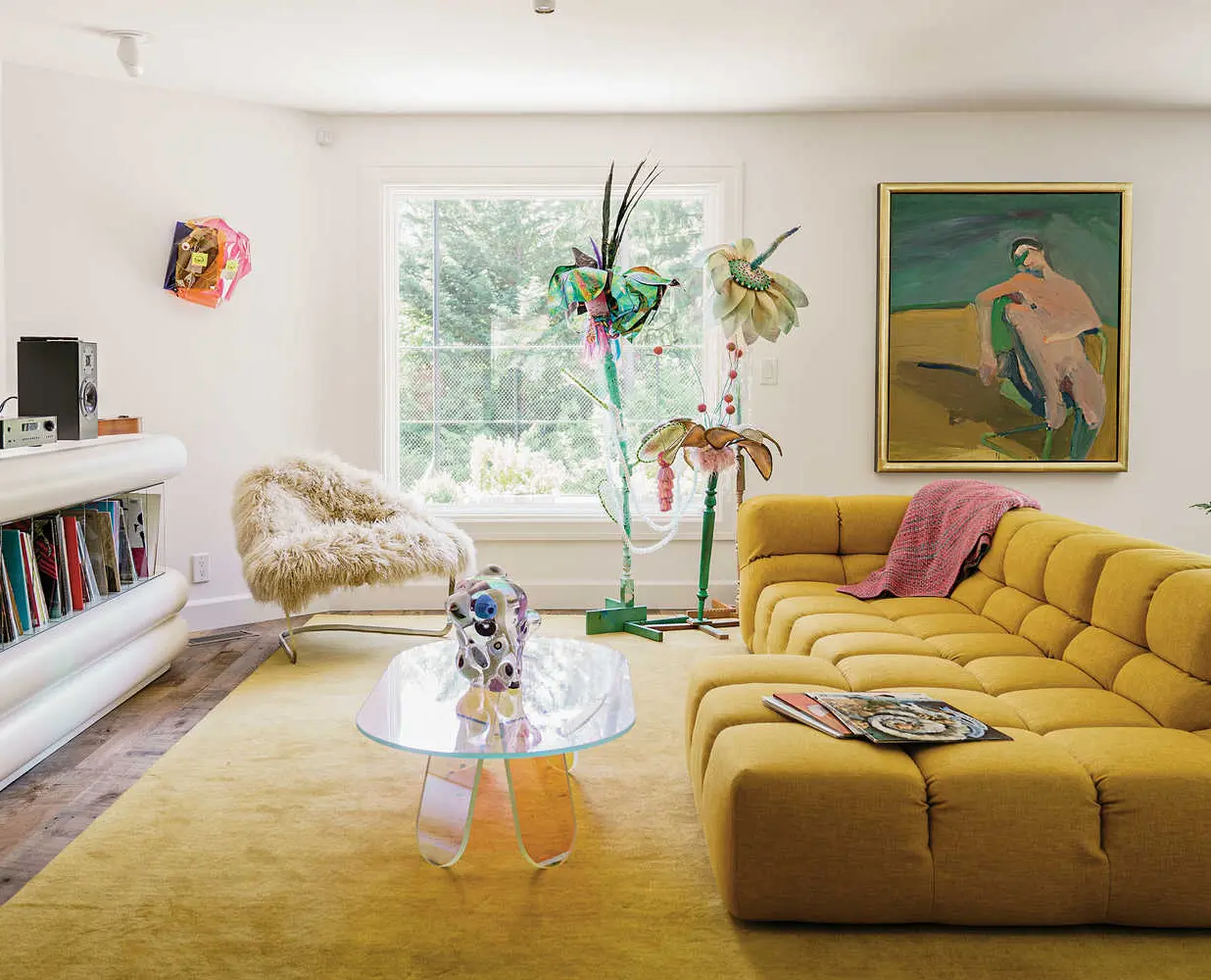 Guests relaxing in a living room of a live Staymo-managed property