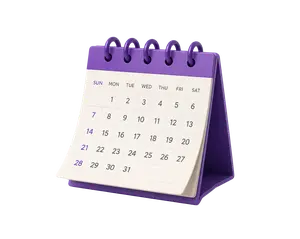 Desk calendar illustration