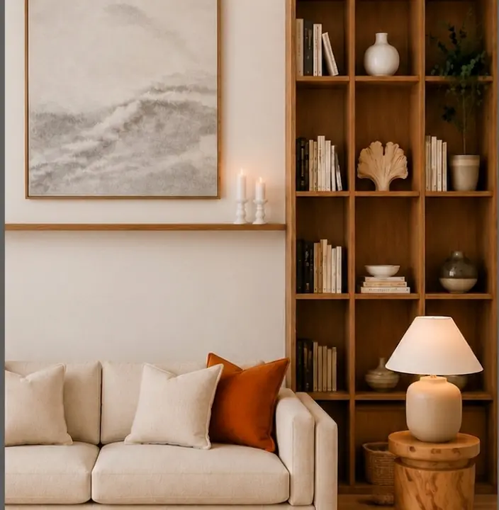 Living room of a managed London rental