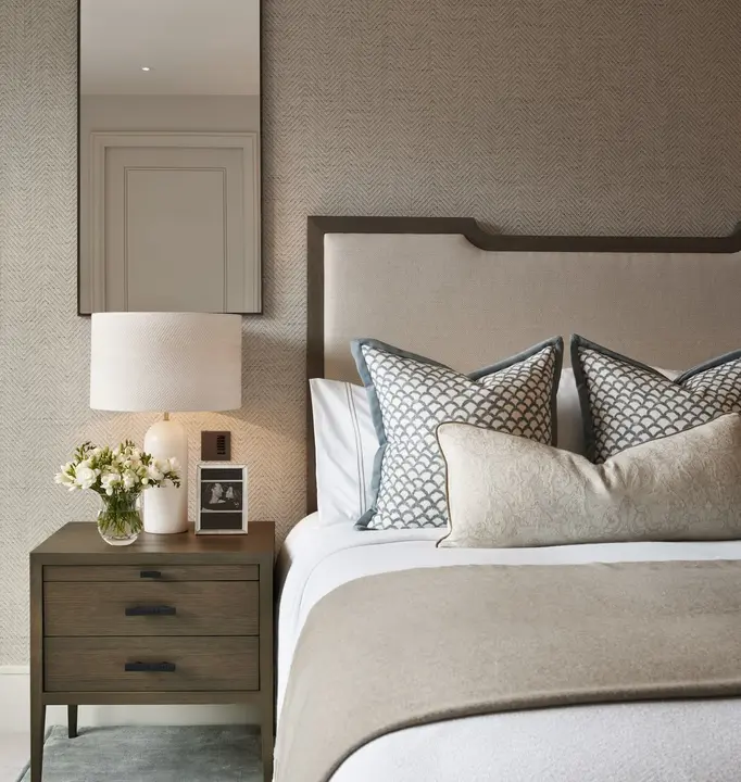Bedroom of a Staymo-managed London home