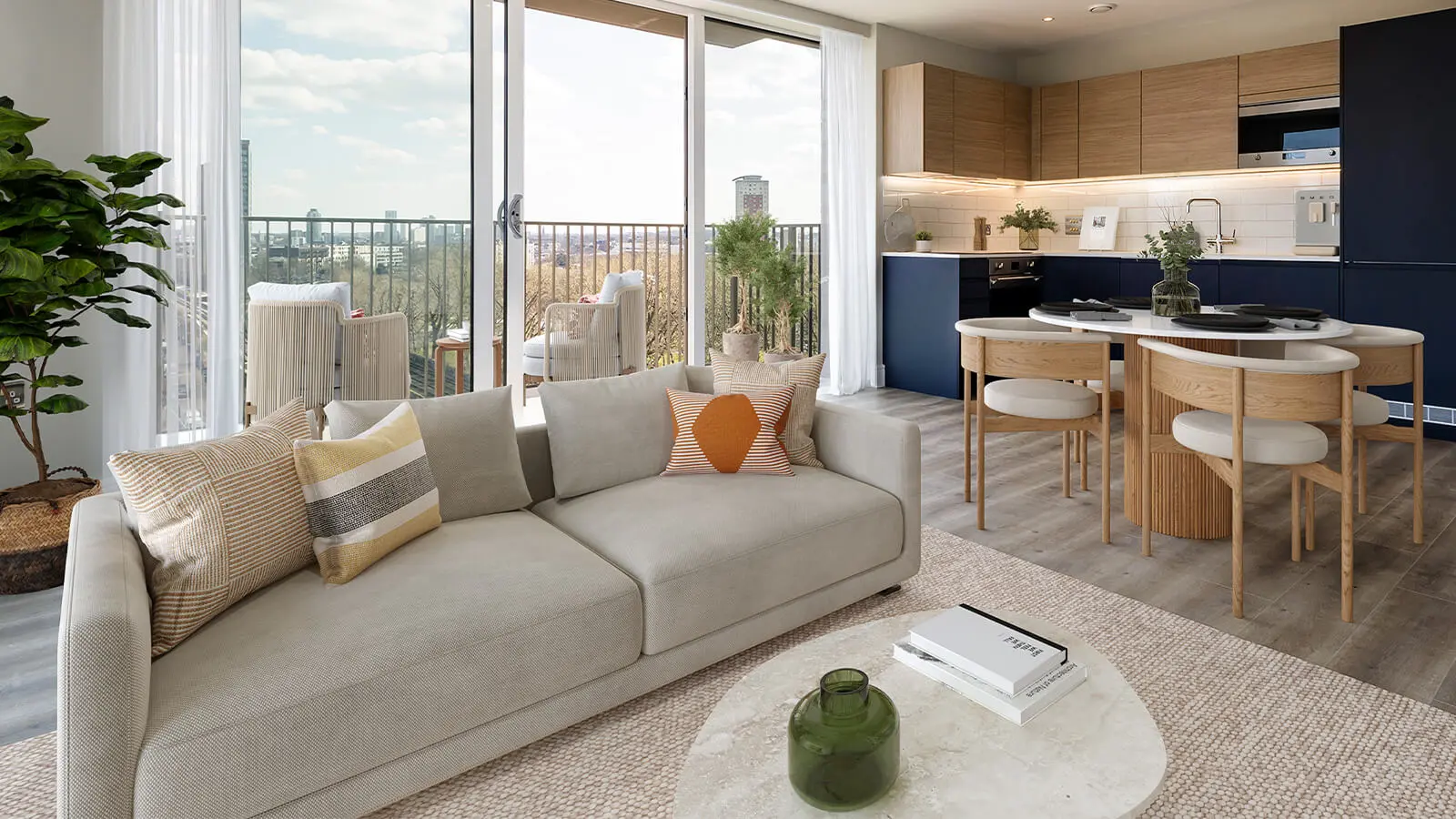 Two-bedroom London flat set up for short-term letting
