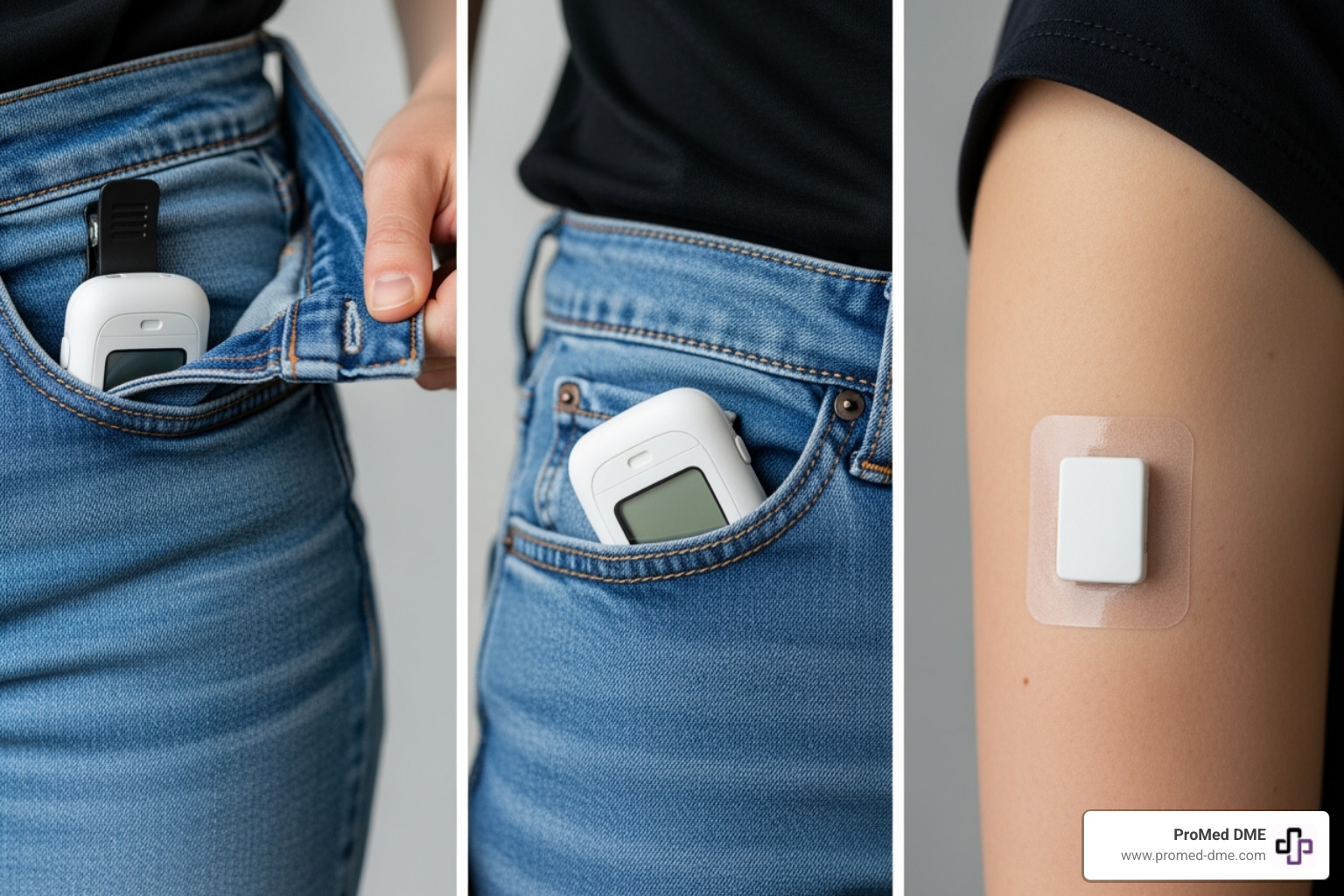 different ways to wear a tiny insulin pump - new insulin pumps