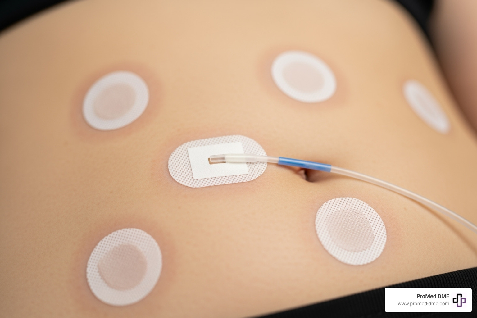 Image showing a calendar or phone screen with a reminder set for "Change Pump Site" - Insulin pump site rotation