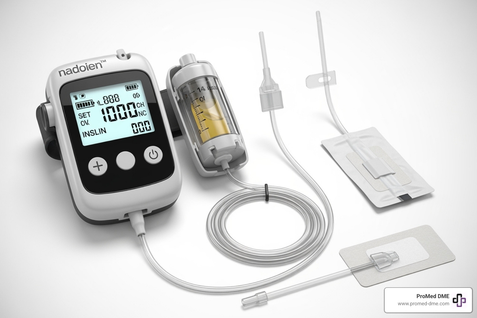 main components of an insulin pump system - how does an insulin pump work