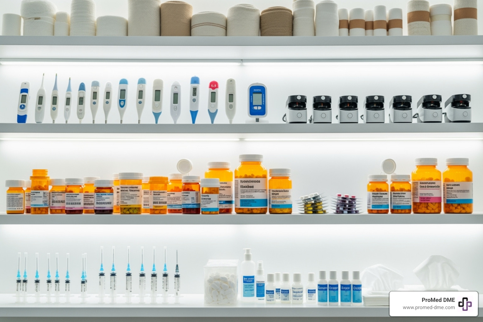 Various medical supplies organized by category - Medical supplies delivered