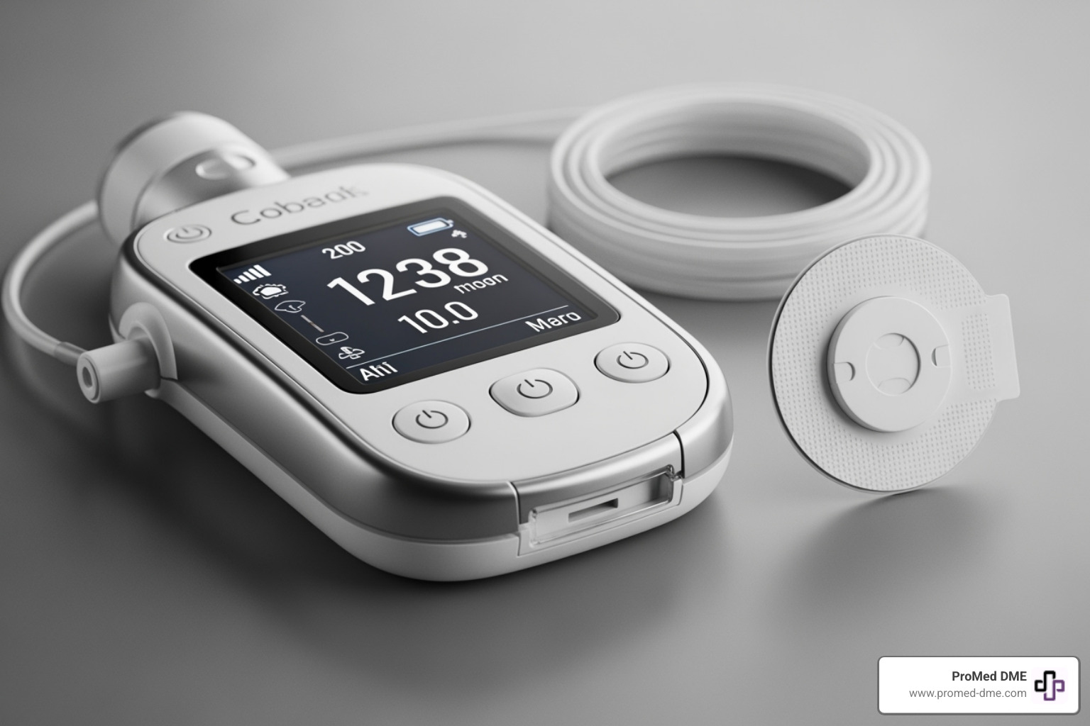 insulin pump and CGM sensor side-by-side - sensor augmented insulin pump therapy