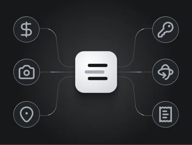 Infographic of Engrain normalizing property data into one location