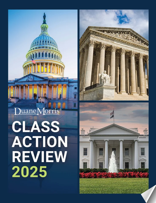 Cover of Duane Morris Class Action Review – 2025