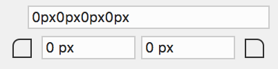 Change the corner radius in the Properties panel