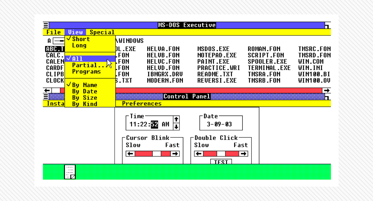 Microsoft Windows 1.01, 1985