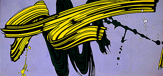 Roy Lichtenstein, Yellow and Green Brushstrokes, 1966