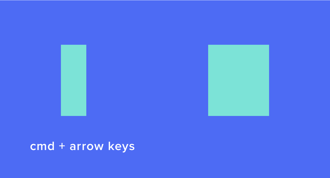 Resize shapes using keyboard shortcuts