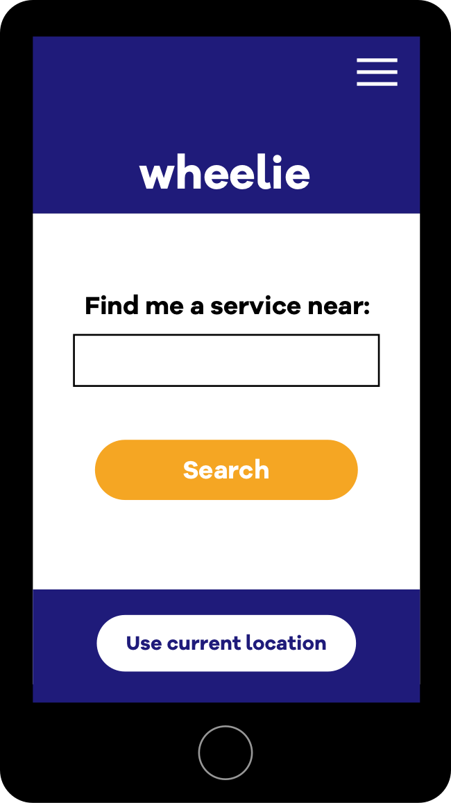 UX Wheelie mockup