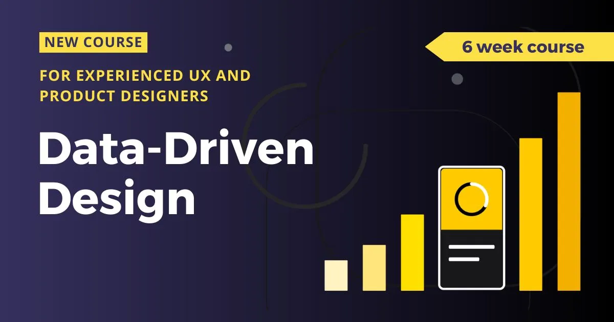 Data-driven design course for product designers