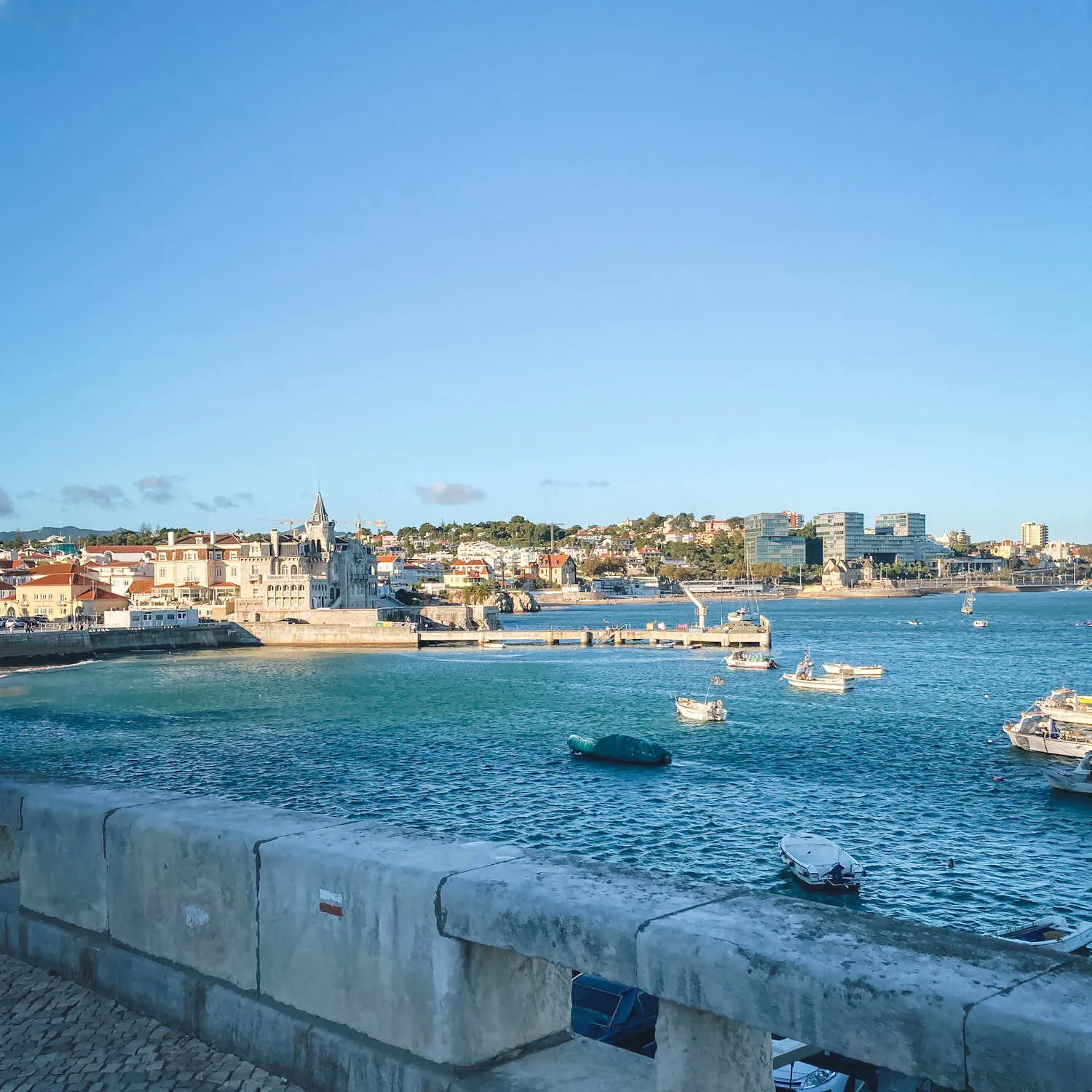 A photo of the Cascais harbor