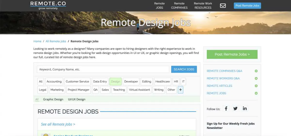 4 remote co job board