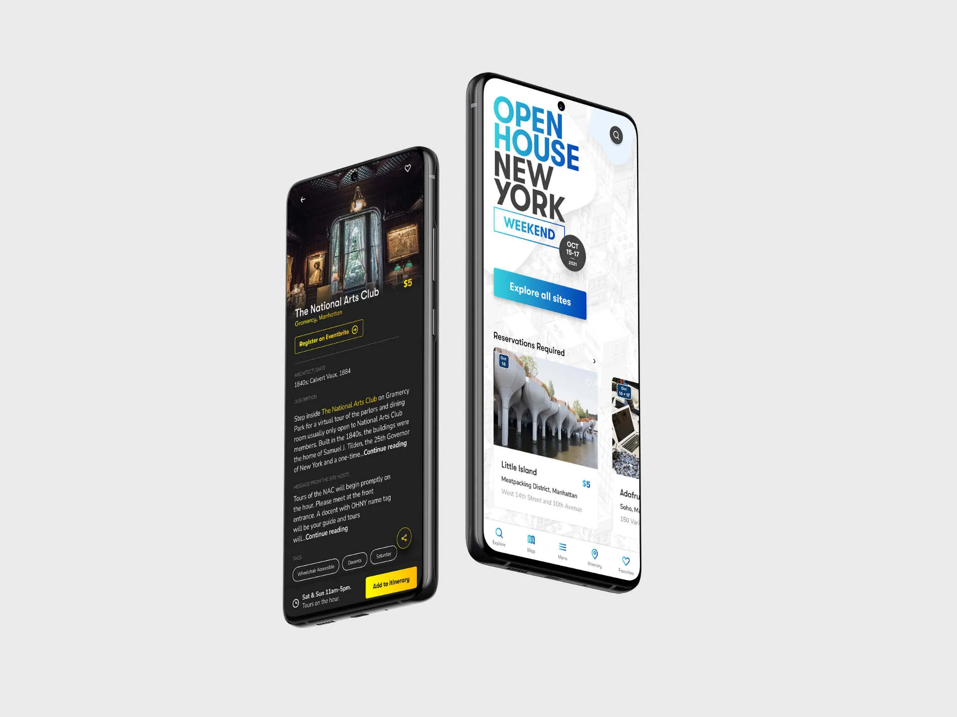 OHNY app design by Morgan Riles