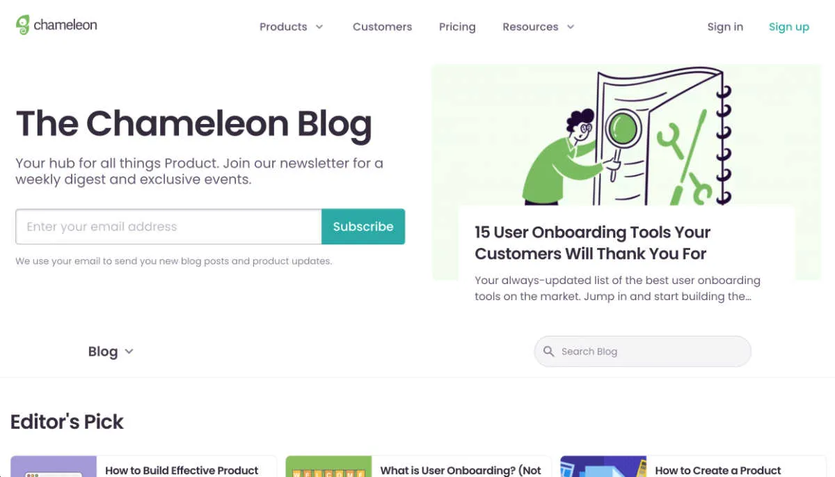 Top UX Blogs - Chameleon