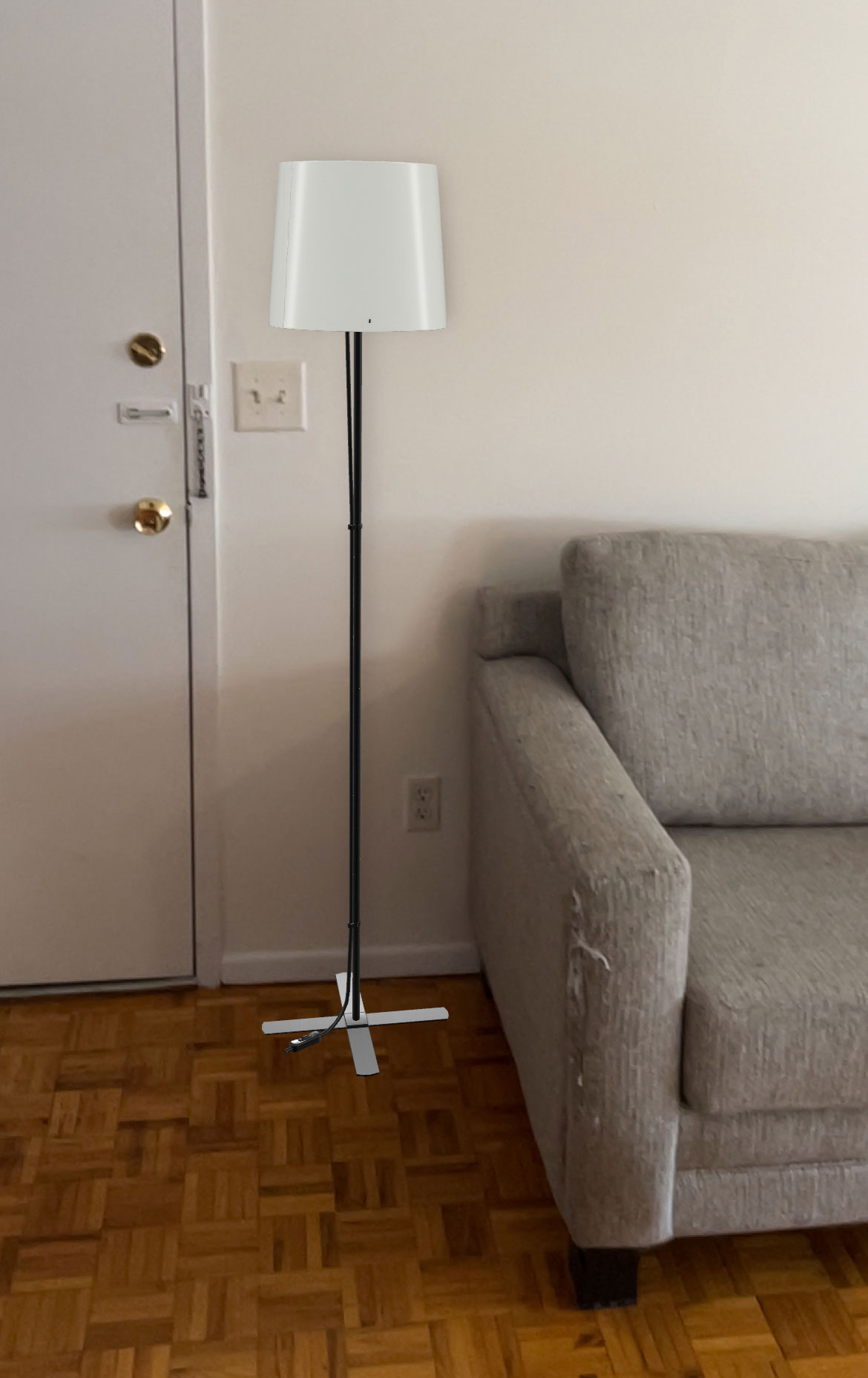 Image of IKEA's AR furniture placement functionality.