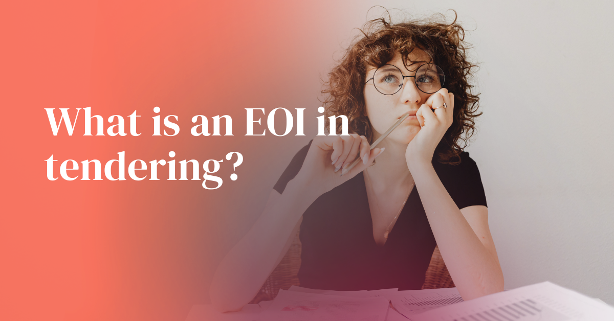 What is an EOI in tendering, and how is it used?