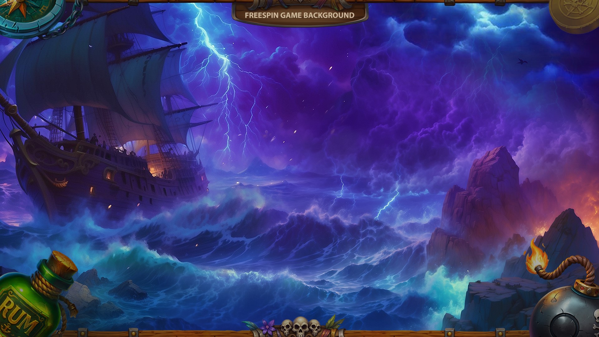 Pirates Treasures slot artwork — ArtHouseLabs