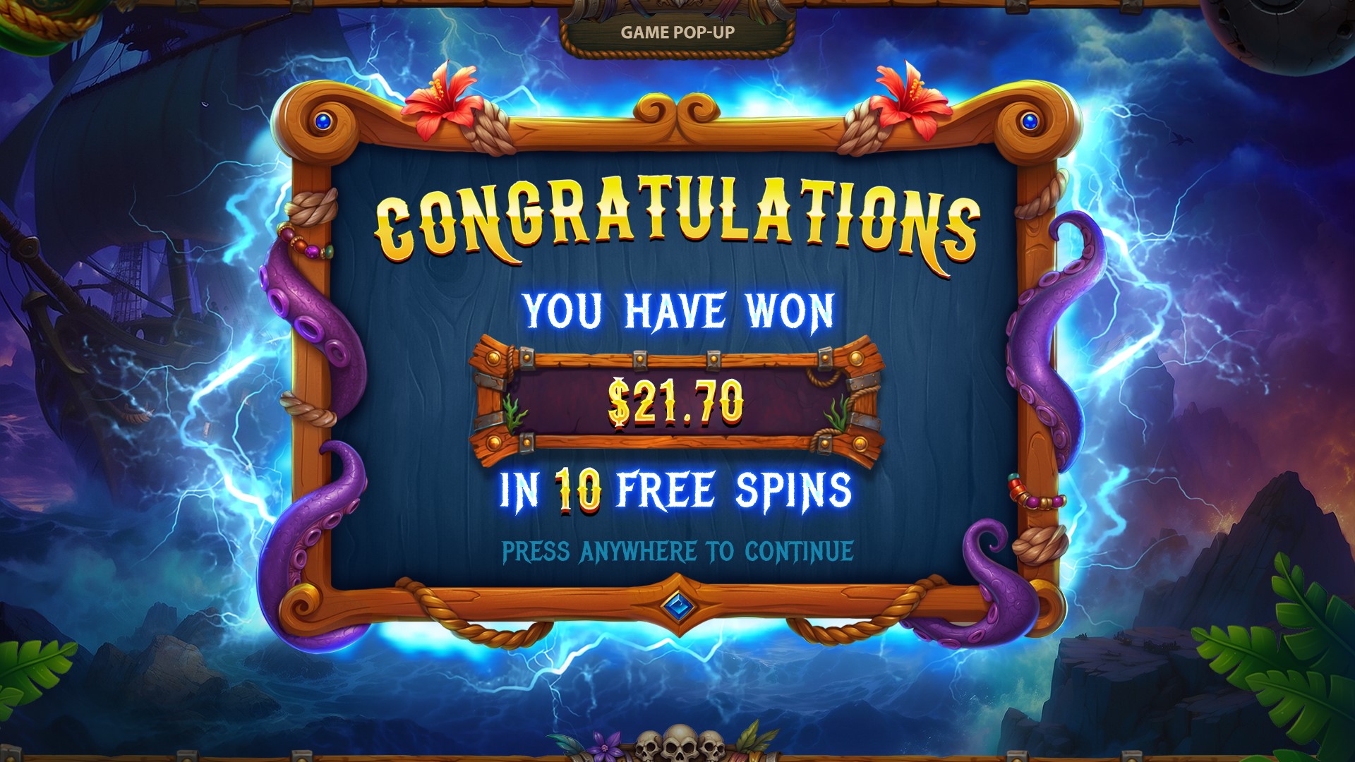 Pirates Treasures slot artwork — ArtHouseLabs