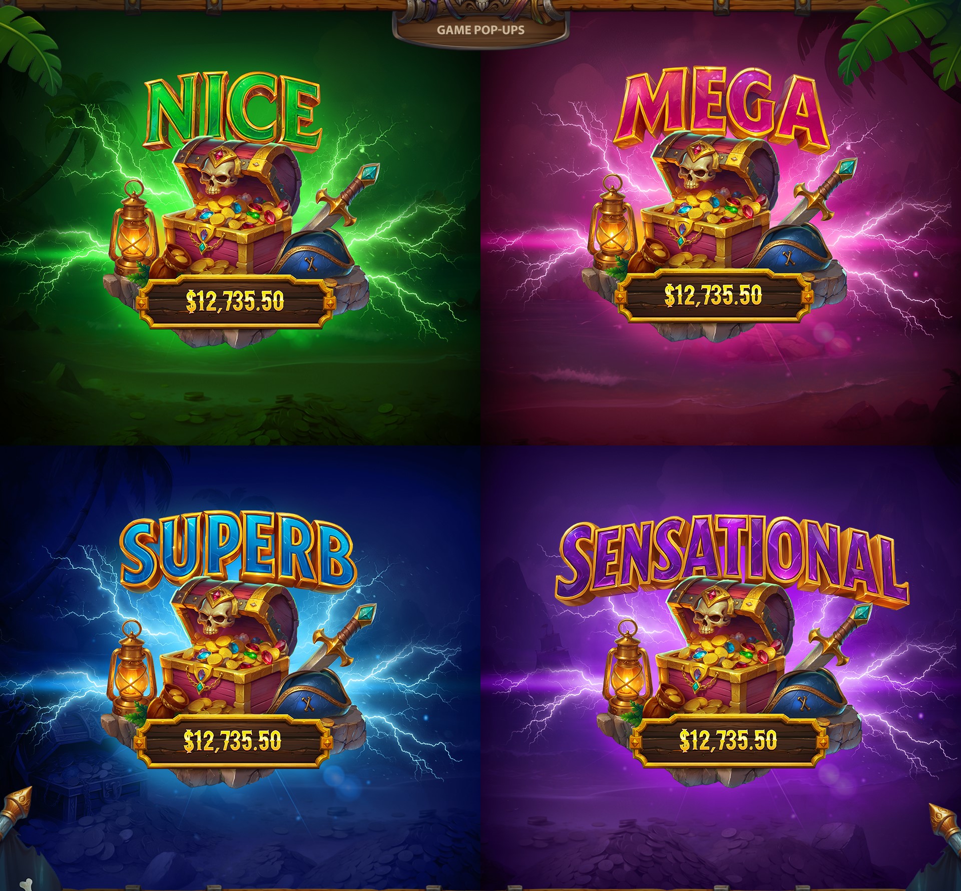 Pirates Treasures slot artwork — ArtHouseLabs