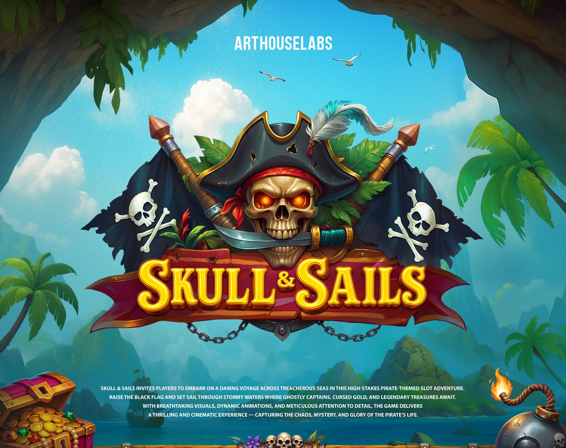 Pirates Treasures slot artwork — ArtHouseLabs