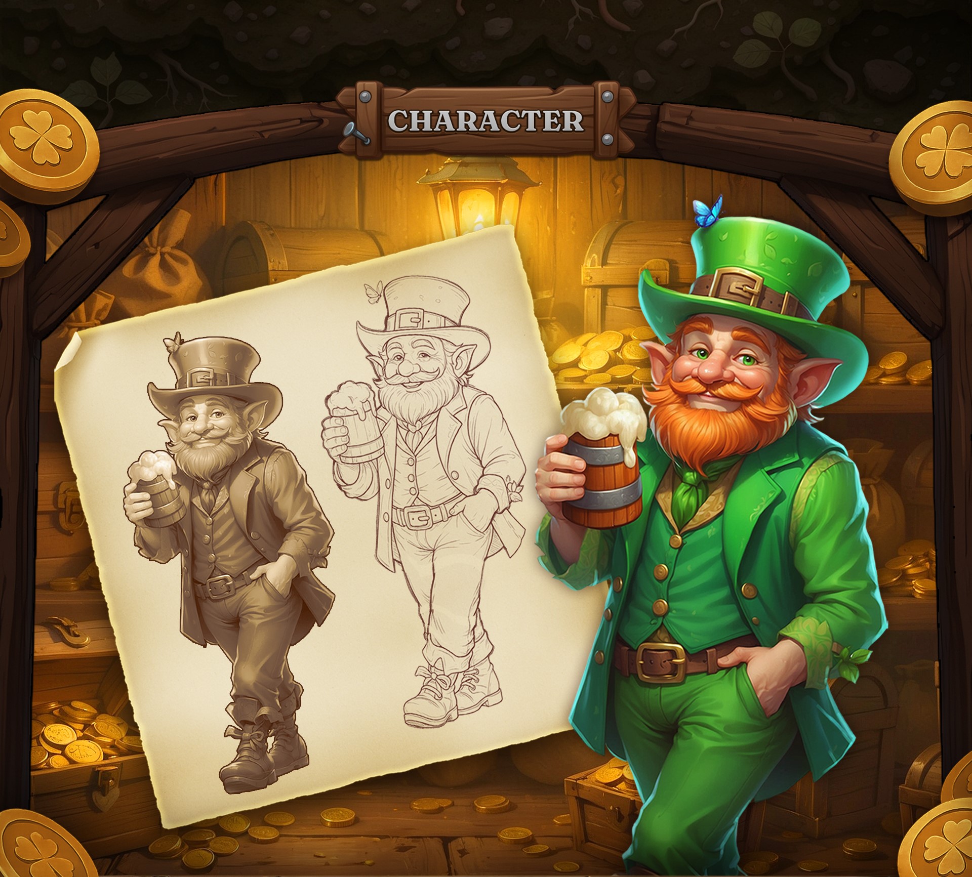St. Patrick’s Day slot artwork — ArtHouseLabs