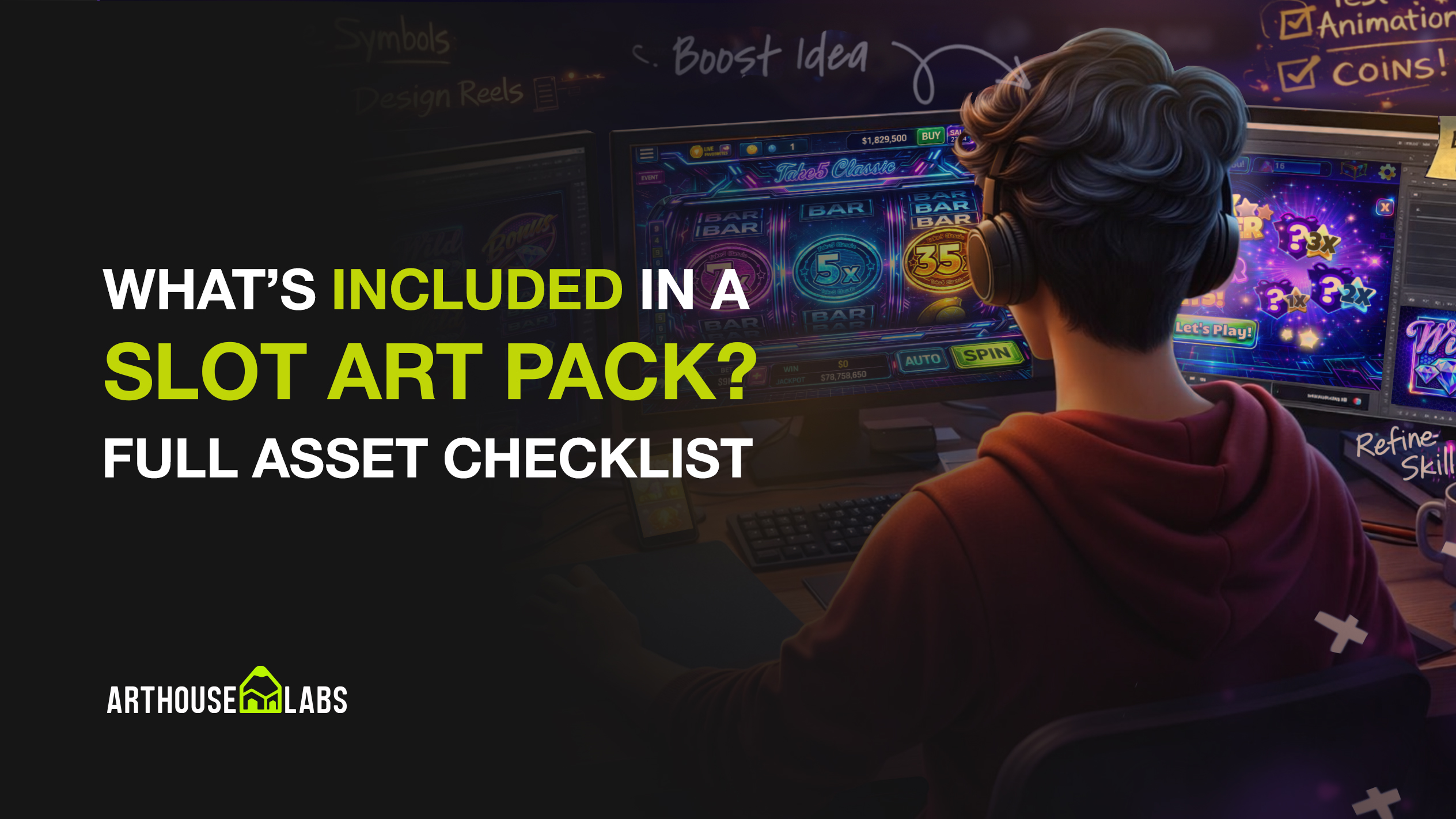 What's included Slot Art Pack - ArtHouseLabs