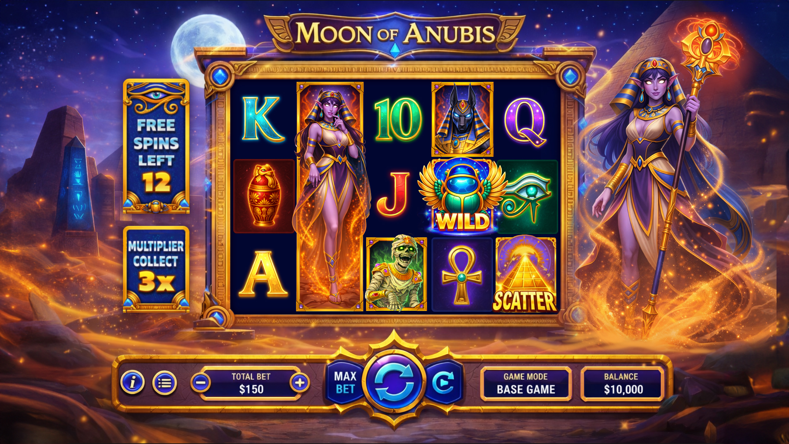 Slot Game UI Design for Casino Games - ArtHouseLabs