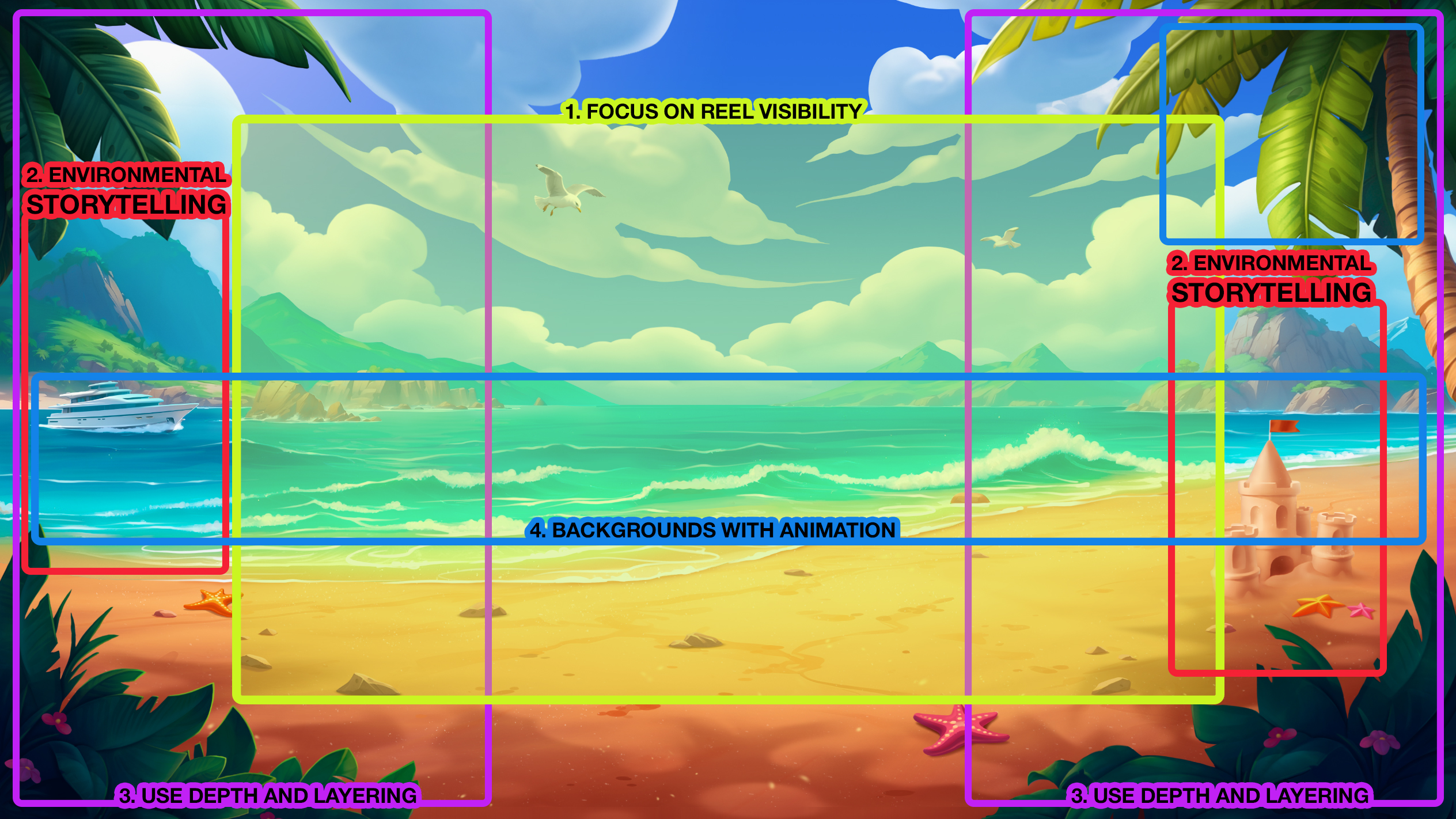 Slot Game Background Design - ArtHouseLabs