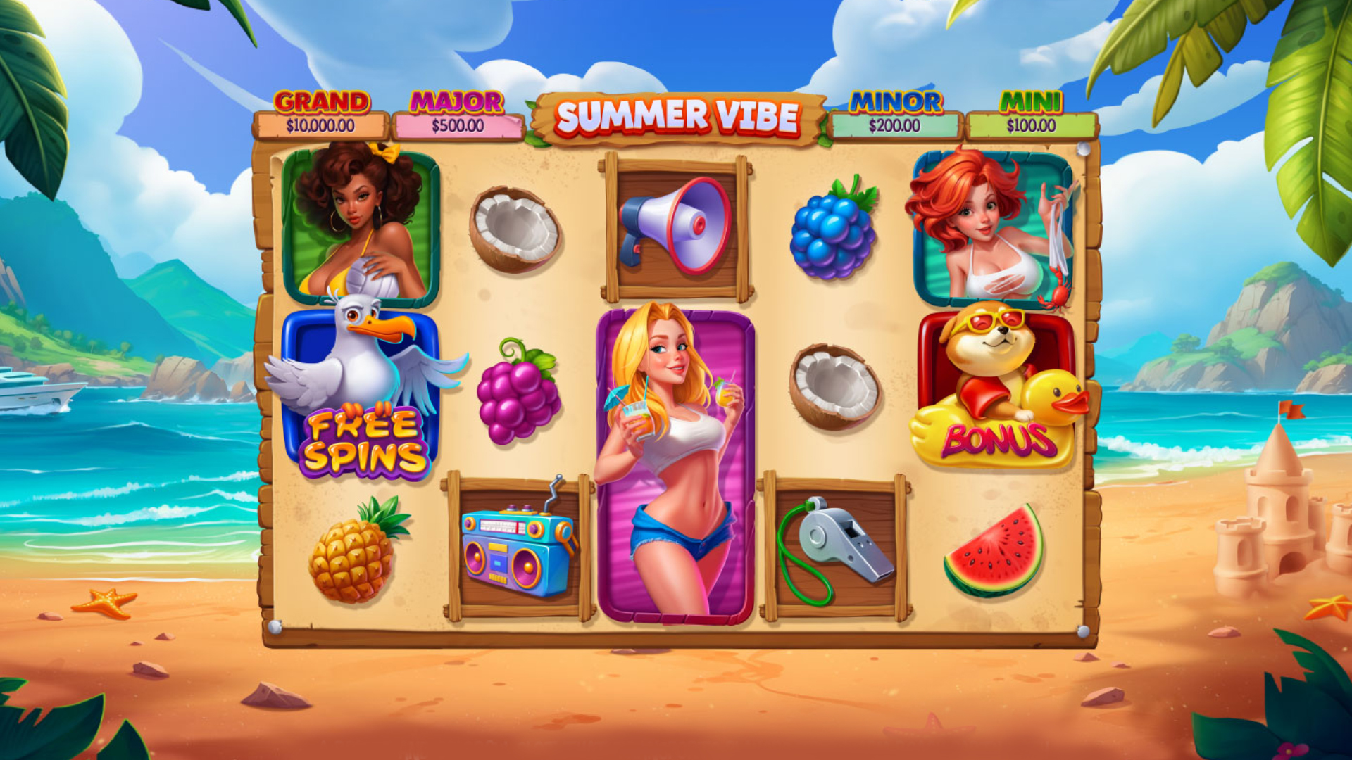 Summer Vibe slot artwork — ArtHouseLabs