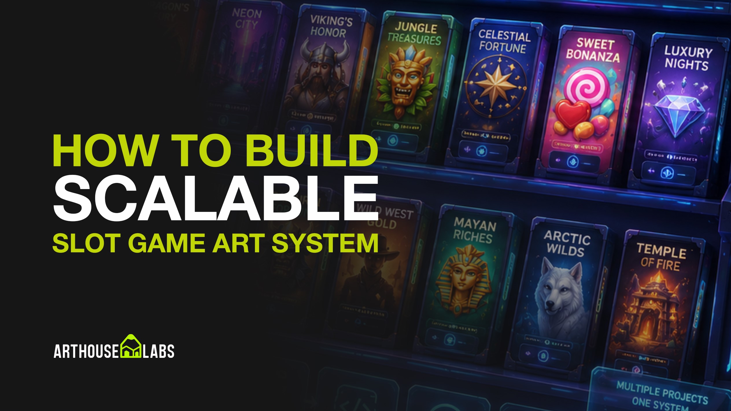 How to Build a Scalable Slot Game Art System - ArtHouseLabs
