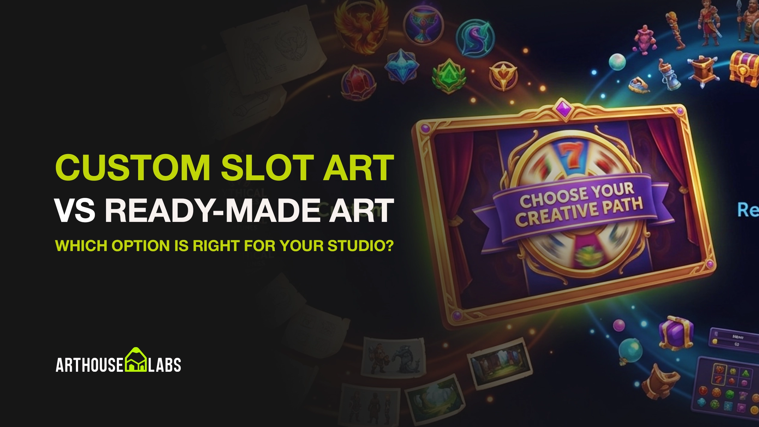 Custom Slot Art vs Ready-Made Art: Which Option Is Right for Your Studio? - ArtHouseLabs