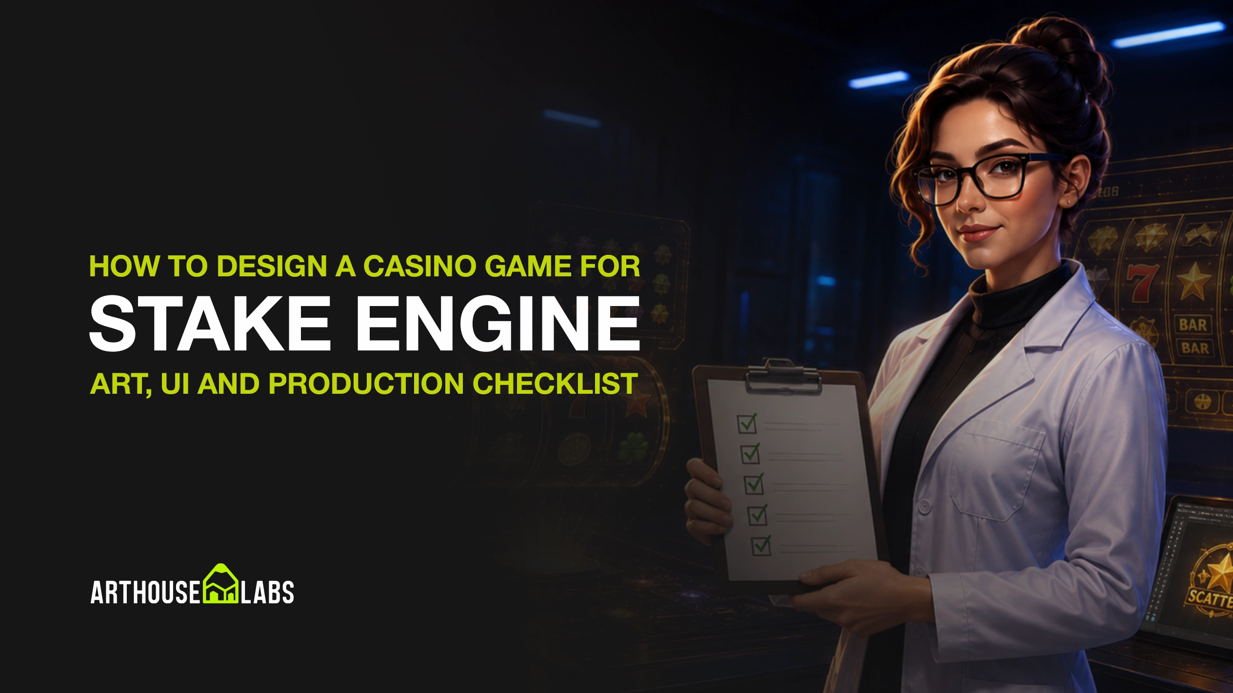 How to Design a Casino Game for Stake Engine: Art, UI and Production Checklist - ArtHouseLabs