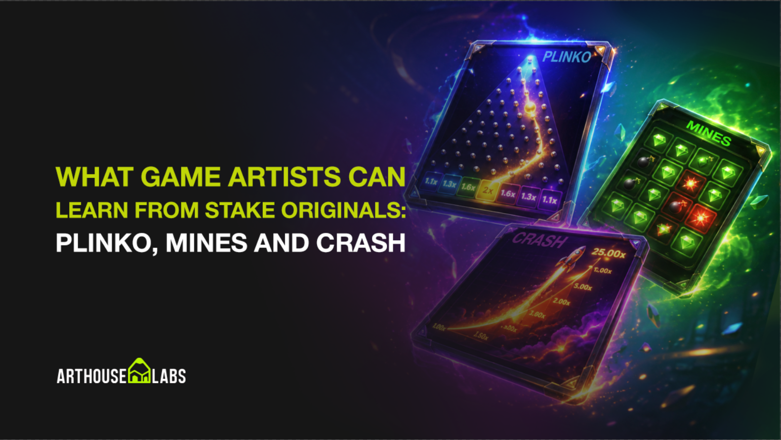 What Game Artists Can Learn From Stake Originals: Plinko, Mines and Crash - ArtHouseLabs