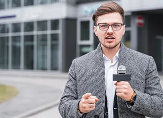 photo of a male journalist