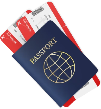 passport and tickets photo